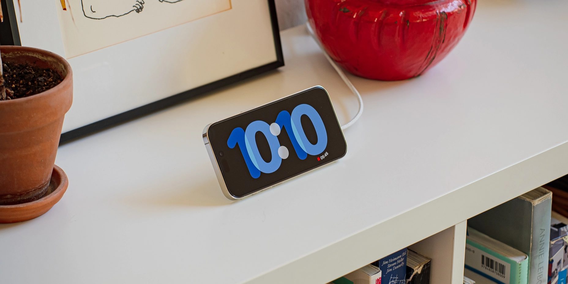 Belkin BoostCharge Pro Portable on a shelf