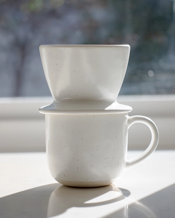 Fable Coffee Dripper on Mug side